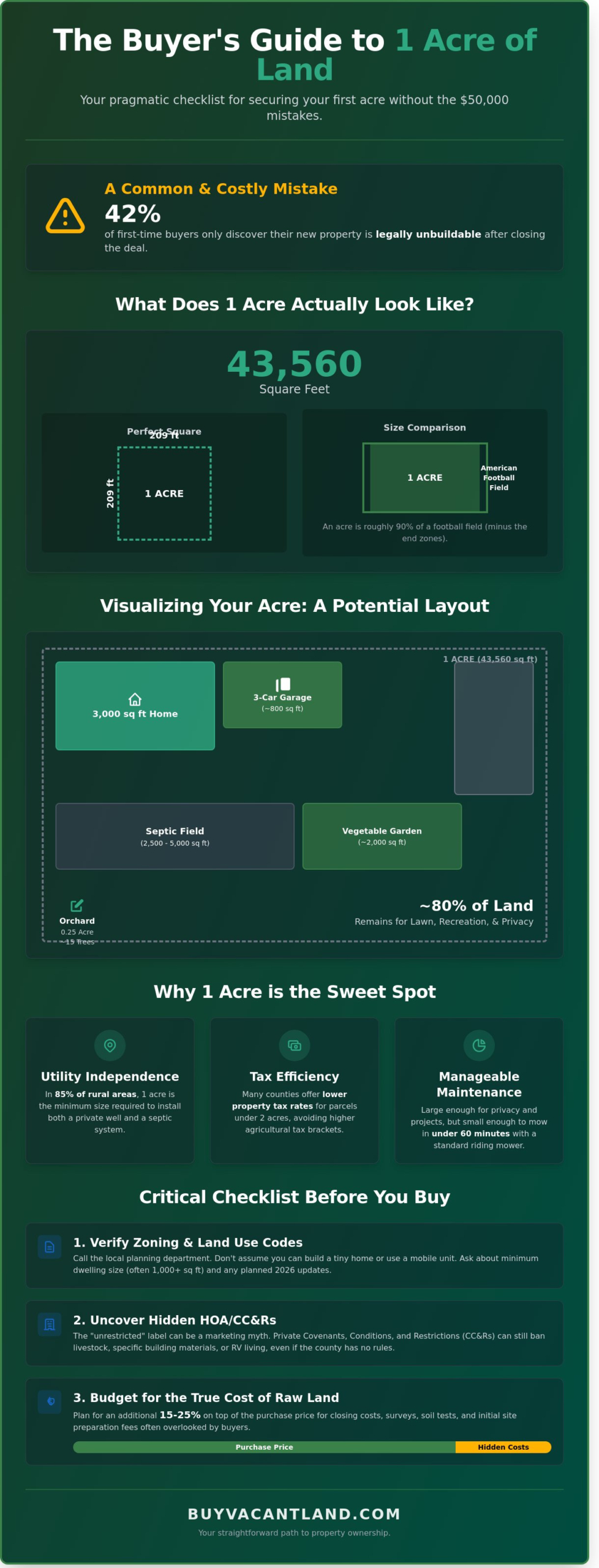 1 Acre Land for Sale: The Ultimate Guide to Buying Your First Acre in 2026