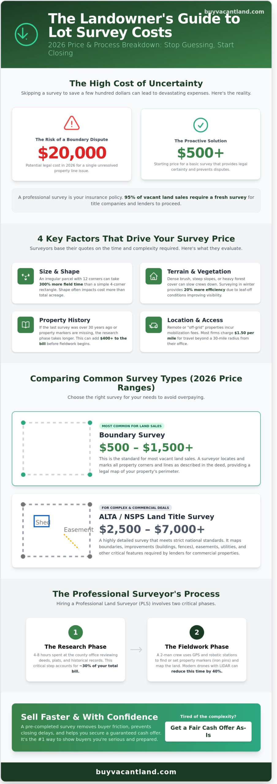 Lot Survey Price Guide 2026: What Landowners Need to Know