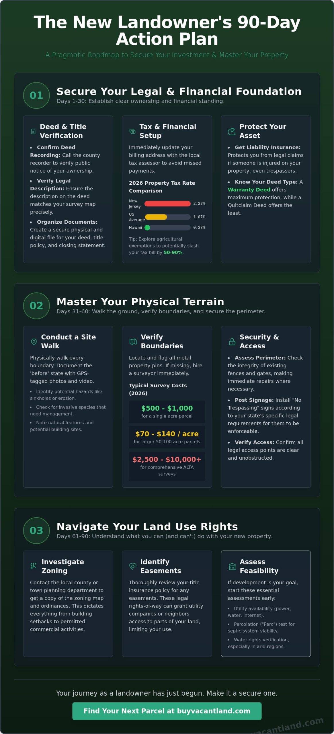 First Steps for New Landowners: The 2026 Essential Checklist