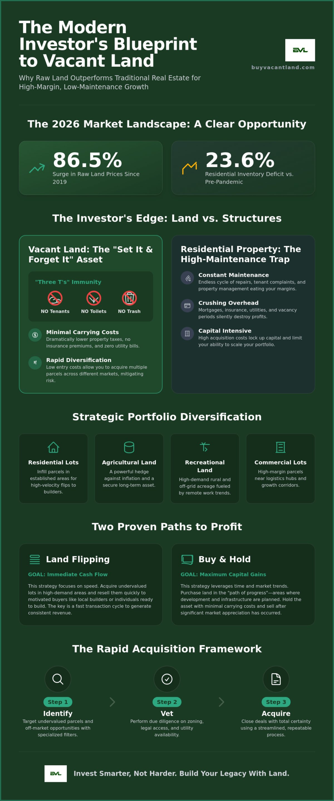 Building a Real Estate Portfolio with Vacant Land: The 2026 Investor’s Guide