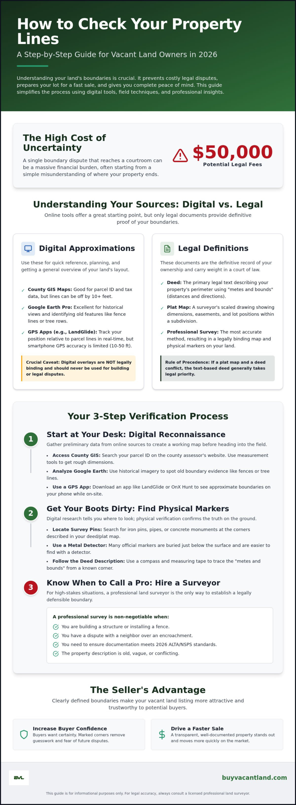How to Check Property Lines: A Pragmatic 2026 Guide for Land Owners