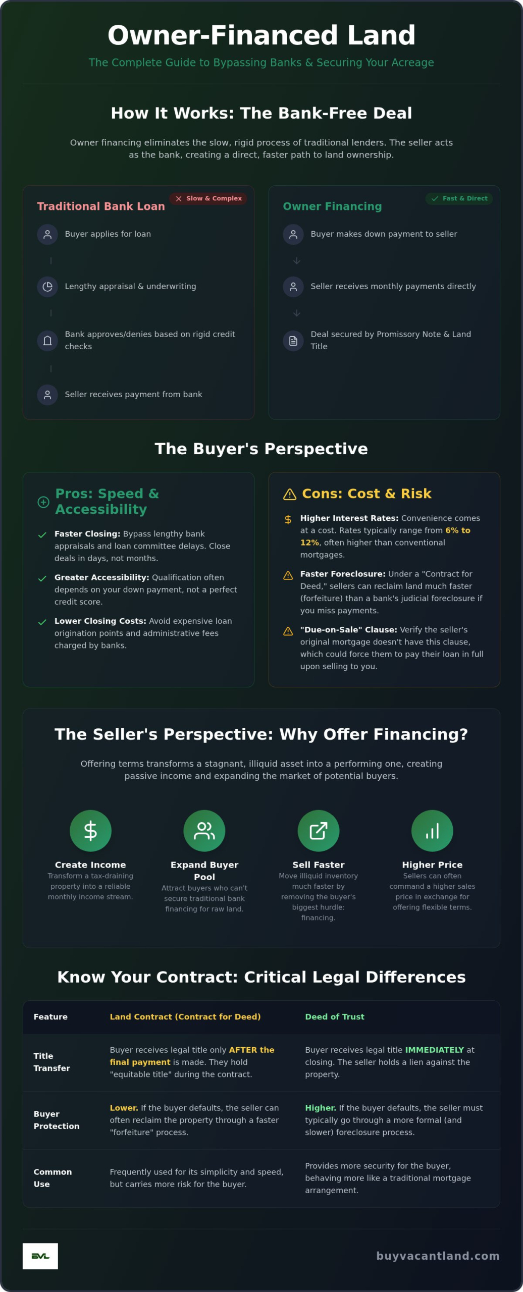 Pros and Cons of Owner Financed Land: The 2026 Buyer and Seller Guide