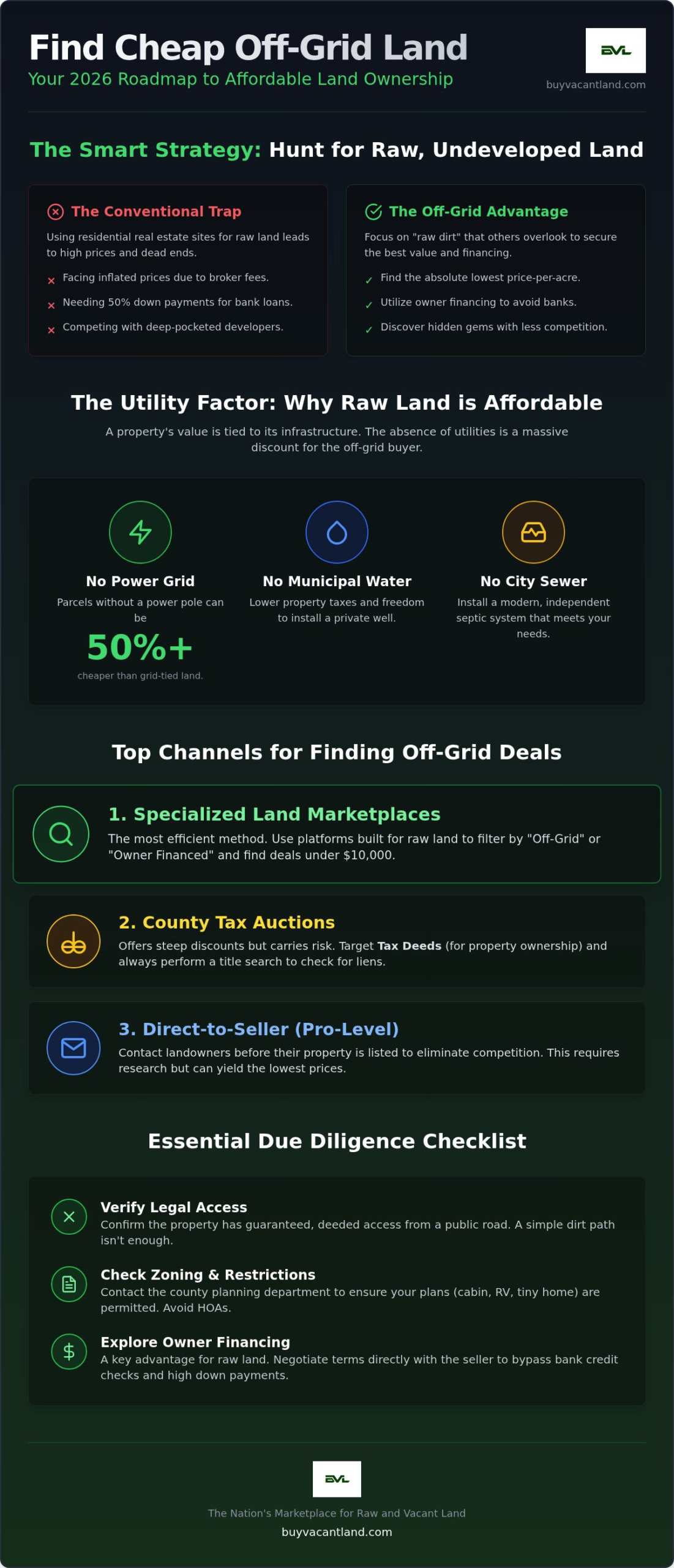 How to Find Cheap Off-Grid Land: The 2026 Practical Guide